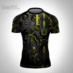 Neon Green Cyber Lion Rashguard